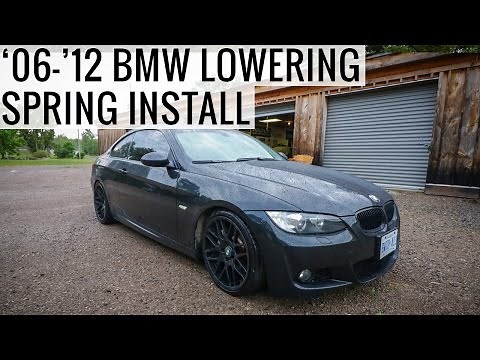 How To Lowering Spring Install on 2006-2012 BMW E90 E92 335i 328i