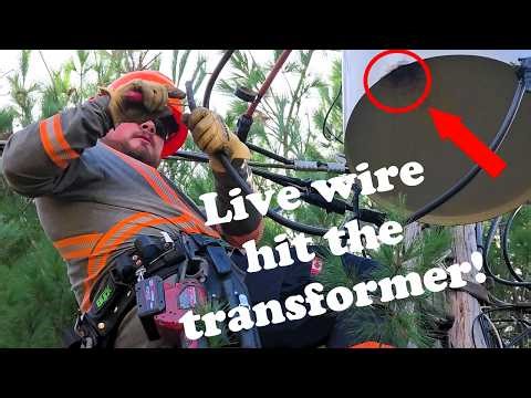 Melted wires on a Transformer