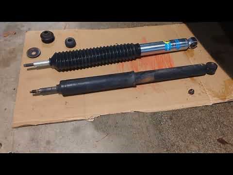Bilstein 5100 rear shock bushing set-up install Toyota Tundra 2007 - 2021