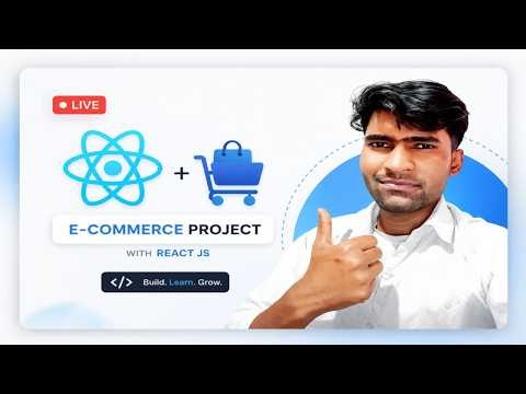 🔴 LIVE: Build a Complete E-Commerce Website Using React JS | Step-by-Step Coding
