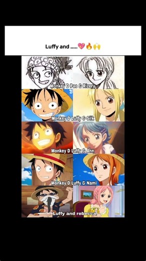 The Girls Who Met Luffy 😍 One Piece #luffy #onepiece
