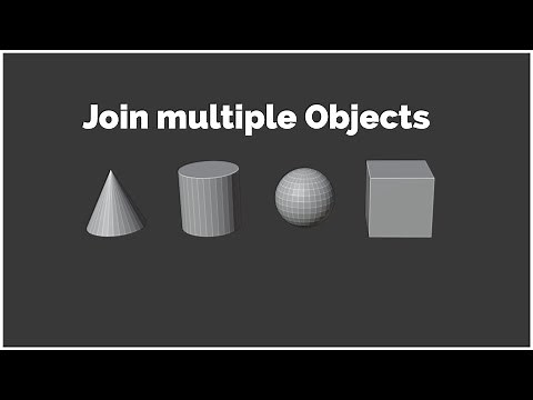 How to join multiple objects into single object | Blender short tutorial