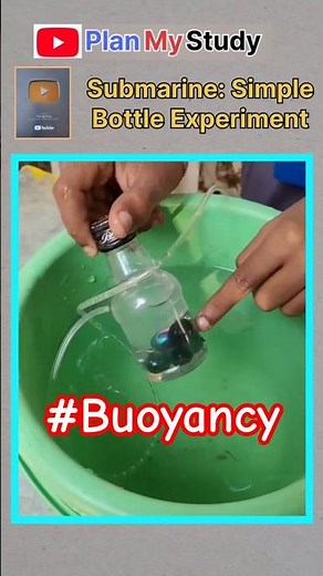How Does a Submarine Dive & Float? | Simple Bottle Experiment #submarine #planmystudy