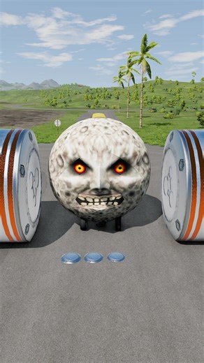 Long City Buses vs Hydraulic Crush - BeamNG.Drive #shorts #beamngdrive #bus