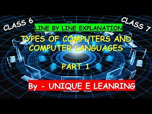 TYPES OF COMPUTERS AND COMPUTER LANGUAGES / CLASS6 ICSE/PART - 1
