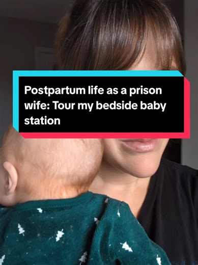 Our bedside baby station has changed throughout the weeks but I think we have finally settled on a setup that works for us! What kind of things do you have on your caddy? #baby #hometour #prisonwife #postpartum #nursery