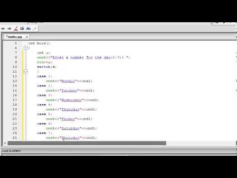 C++ Tutorial 6 - switch-case (and fall through!)
