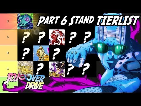 The Ultimate JoJo's Bizarre Adventure Part 6 Stand Tier List