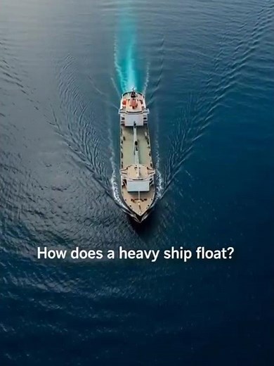 Why Ships Float?Simple Science Explained!Science Behind Floating Ships! भारी जहाज का पानी में तैरना!