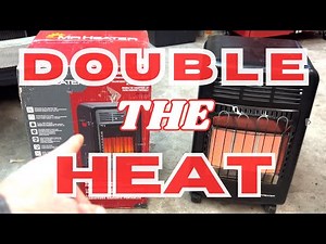 DOUBLE Garage Heat with 2X Mr. Heater Cabinet Heaters (MH18CH)