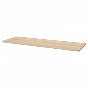 LAGKAPTEN ラグカプテン 天板, ホワイトステイン オーク調, 200x60 cm  - IKEA
