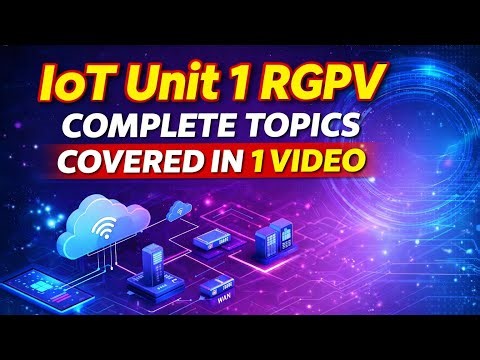 Introduction to IoT Full Unit 1 RGPV | Complete Explanation + Notes
