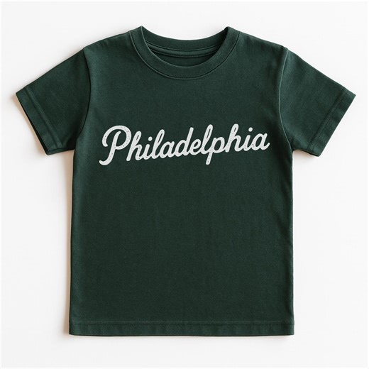Philadelphia T-shirt – Vintage Script Tee – Philly Shirt – Retro Distressed Sweatshirt - Etsy