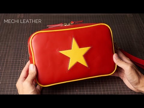 Leather Bag Tutorial Sewing | Free Pattern PDF | Mechi Leather