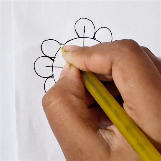 Kids drawing ideas How to draw a beautiful flower very easily( tricky easy ) | Fatima’s Art & Kitchen