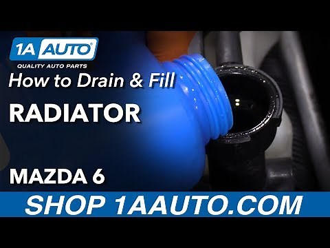 How to Drain, Fill & Bleed 02-07 Mazda 6 Radiator