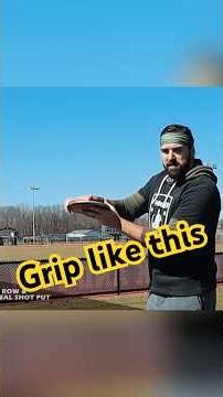 Proper Grip for Discus #trackandfield #technique