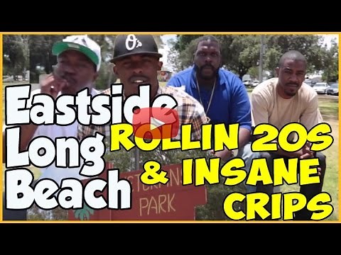 Long Beach 20s Crips with Insane Crip together at Veterans Park (pt.1of2)