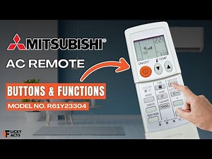 Mitsubishi AC Remote Buttons & Functions (Model No: R61Y23304) | Heat Pump Remote Guide