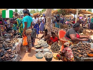 Rural African Village Market Day in Tse Kucha Nigeria 🇳🇬 West Africa