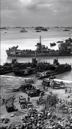 WW2 Pacific Invasion | Massive Landing Craft Operation | History #shorts