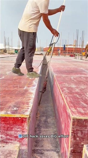 DIY Beam Drilling Tool 🛠️🏗️ No Climbing Needed