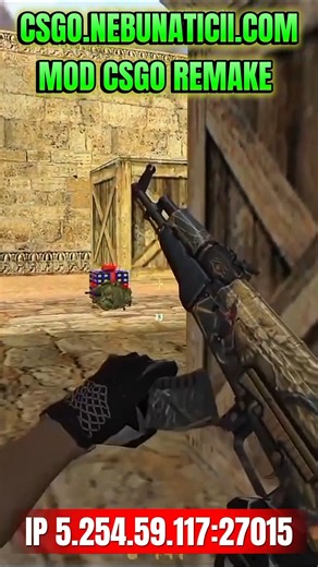 If you love skins on CS 1.6 CONNECT CSGO.NEBUNATICII.COM IP 5.254.59.117:27015 MOD CSGO REMAKE #cs16