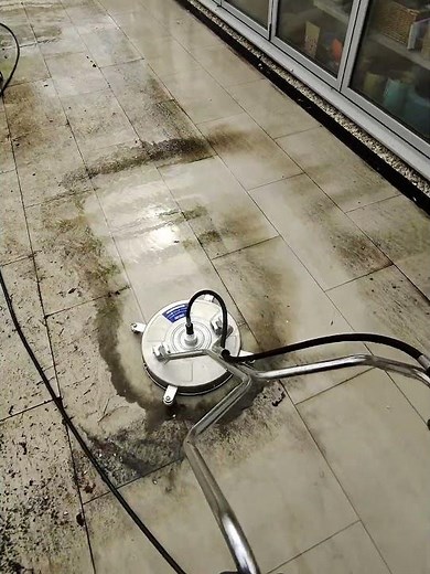 This Porcelain Clean is TOO Satisfying 😳✨ | Surface Cleaner Magic #pressurewashing