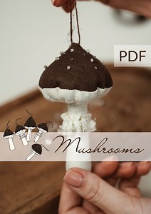 Mushrooms PDF Pattern and Tutorial, Eco Toy Sewing Pattern, Stuffed Vegetable Pattern, Easy Pattern - Etsy