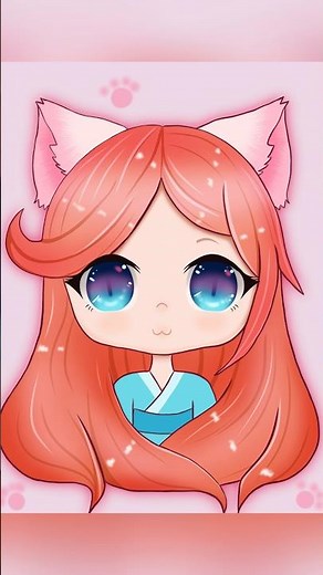 Cute Chibi Fox Girl Art 🦊✨ Speedpaint #procreate #speedpaint #kawaii