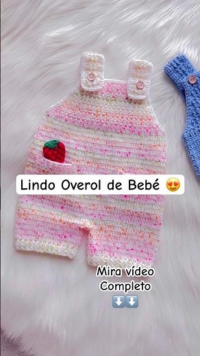 No te pierdas este vídeo Overol de Bebé fácil a crochet o ganchillo nuevo tutorial #crochetforbaby