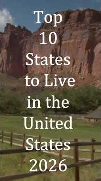 Top 10 States to Live in the United States 2026 Why They're Best #shorts #travel