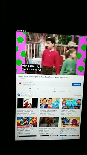 Barney I love you song from Barney round and round we go (reuploa)