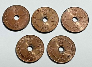 France indochina 1 Cent 1938, lot 5pcs | eBay