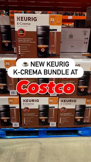 9.9K views · 32 reactions | ☕️ New coffee drop at Costco! The Keurig K-Crema bundle makes café-style lattes & cappuccinos right at home #costco #costcodiscoveries #costcofinds #coffee #keurig #coffeelover | Discovering Costco | Facebook