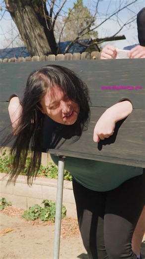 Wedgied in the Pillory Skit #funny #prankwar #egirl #wedgie #wedgies #comedy #humor #prank