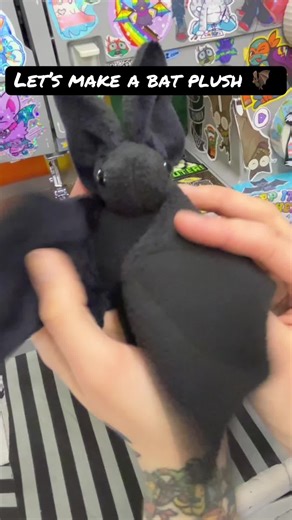 It’s bat plushie time !!:3 #bat #plush #sewing #handmade #diy bat pattern by beezeeart