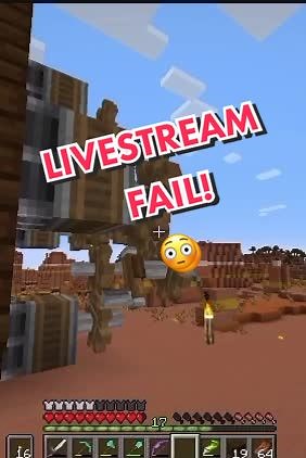 bigg minecraft oopsie 😳 #minecraft #twitch #fyp #foryoupage #funny