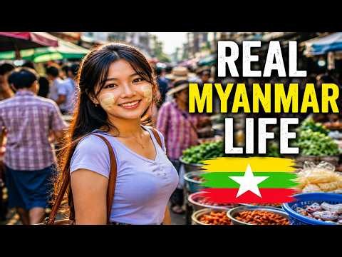 🇲🇲 Real Myanmar Life | Yangon's Busy Morning Market