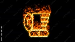 blender phone symbol inflames. Then disappears. In - Out loop. Alpha channel Premultiplied - Matted with color black