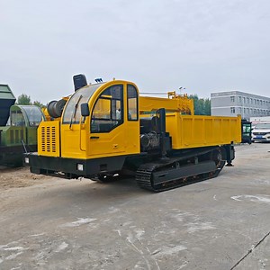 [Hot Item] All-Terrain Steel-Tracked Vehicle with Crane and Enclosed Cab
