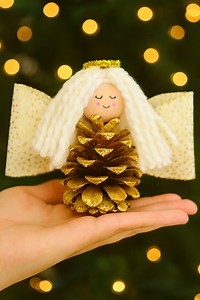 68K views · 533 reactions | ✨ How adorable are these pinecone angels?! They’re the sweetest little Christmas craft made from just a few simple supplies — and they turn out SO magical every time! https://onelittleproject.com/pine-cone-angels/ | One Little Project | Facebook