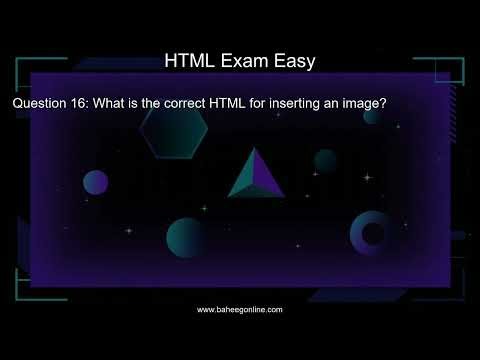 HTML Exam Easy quiz video