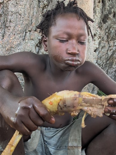 Boiled Bird Cooking in Hadza Village