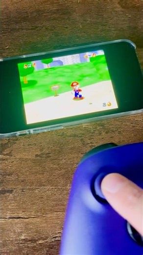 Mario 64 on iOS.