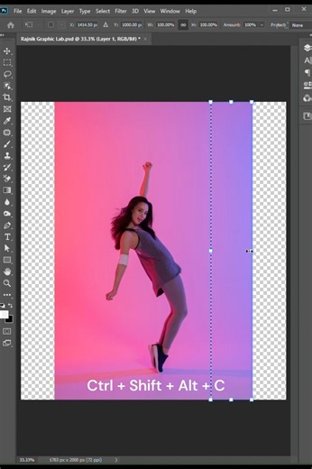 Expand Background in Photoshop | Quick & Easy Trick #shorts #ytShorts #RajnikGraphicLab