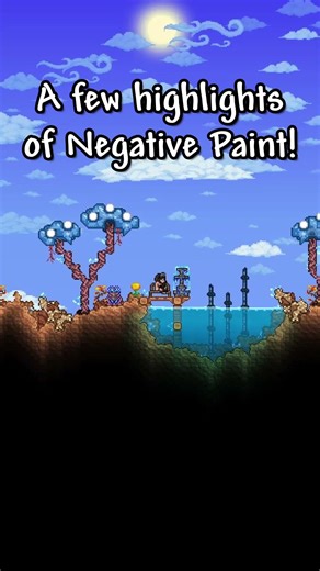 A Splash of Negative Paint! | Terraria 1.4.5 | #terraria #shorts