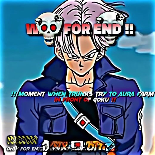 ⚡🔥WHEN TRUNKS MINUS HIS AURA IN FRONT OF GOKU ⚡🔥