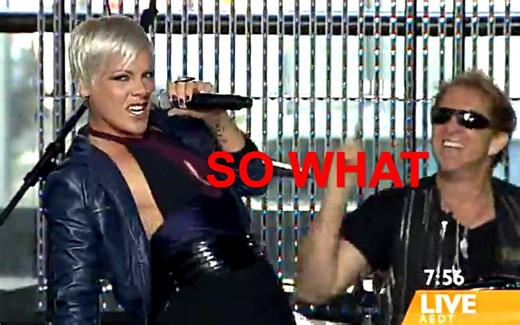 【澳大利亚亲女儿上线】P!nk - So What (Live Sunrise) 2008.10.24