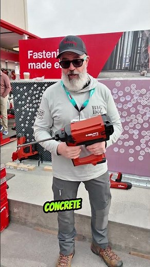 Fastening Foam to Concrete the easy way! Hilti GX-IE #carpenter #concrete #construction #diy